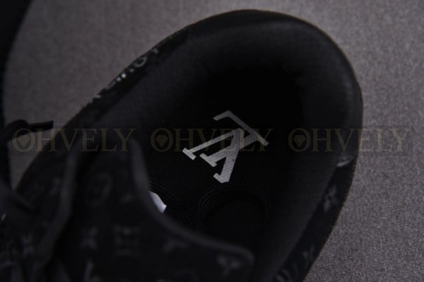 루이비통 x 나이키 에어포스1 버질아블로 스웨이드 블랙