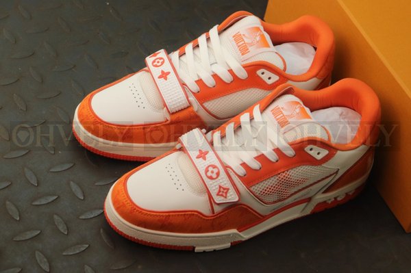 루이비통 LV 트레이너 스니커즈 오렌지