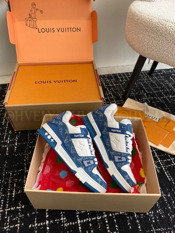 루이비통 LV 트레이너 스니커즈 모노그램 데님