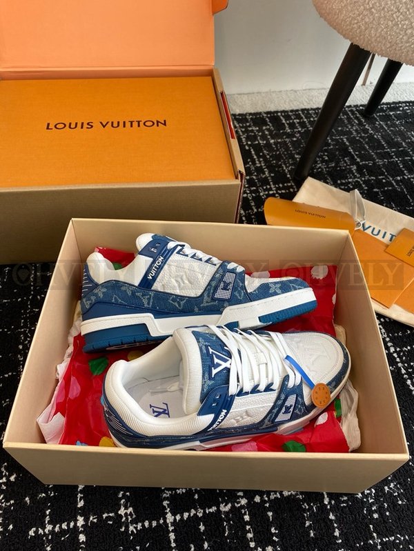 루이비통 LV 트레이너 스니커즈 모노그램 데님