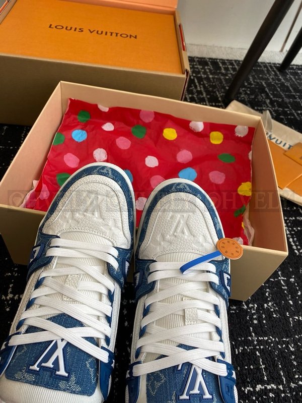 루이비통 LV 트레이너 스니커즈 모노그램 데님