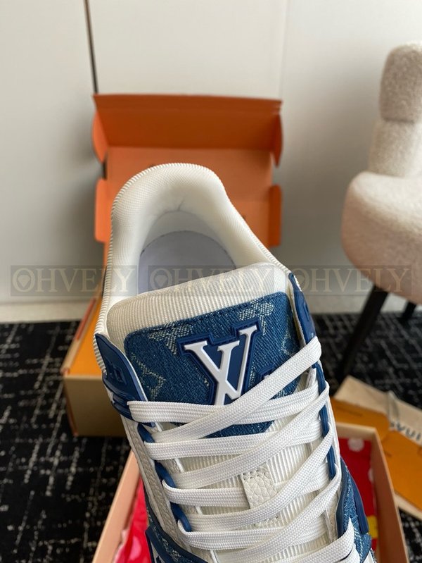 루이비통 LV 트레이너 스니커즈 모노그램 데님