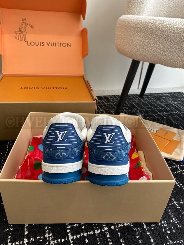 루이비통 LV 트레이너 스니커즈 모노그램 데님