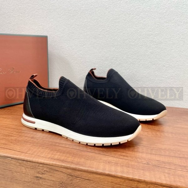 로로피아나 360LP 플렉시 스니커즈 블랙