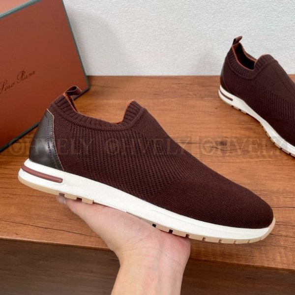 로로피아나 360LP 플렉시 스니커즈 브라운