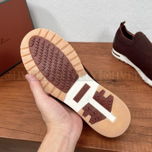 로로피아나 360LP 플렉시 스니커즈 브라운