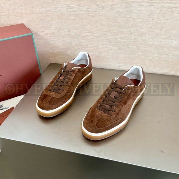 로로피아나 테니스 워크 슈즈 브라운