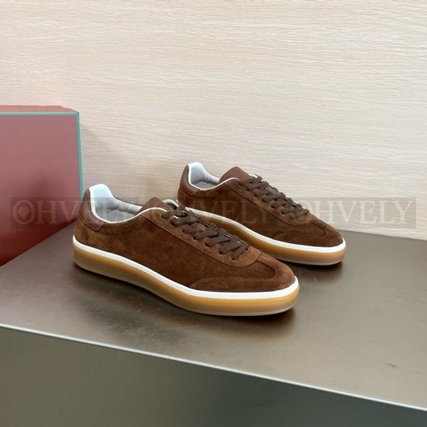 로로피아나 테니스 워크 슈즈 브라운