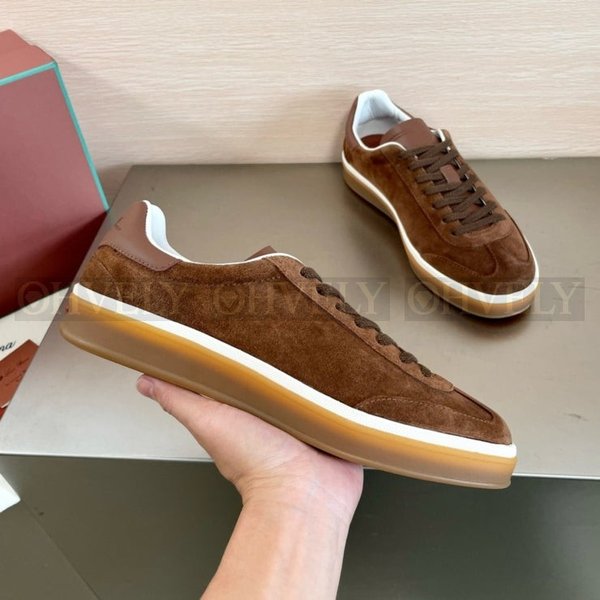 로로피아나 테니스 워크 슈즈 브라운