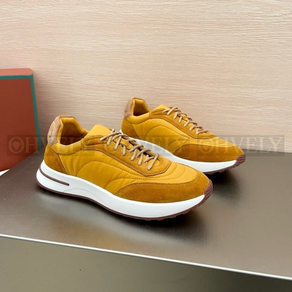 로로피아나 위크앤드 워크 패브릭 스니커즈 옐로우