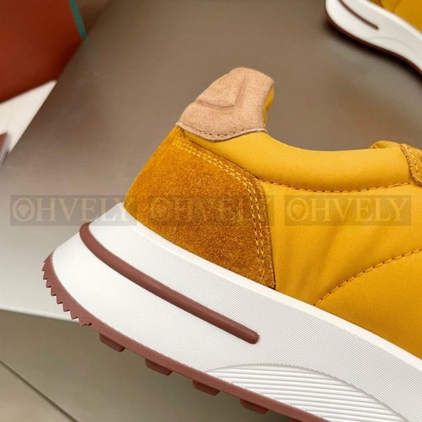 로로피아나 위크앤드 워크 패브릭 스니커즈 옐로우