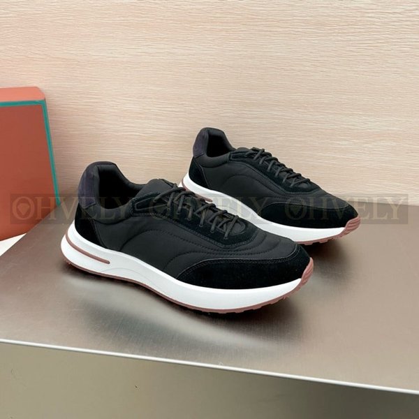 로로피아나 위크앤드 워크 패브릭 스니커즈 블랙