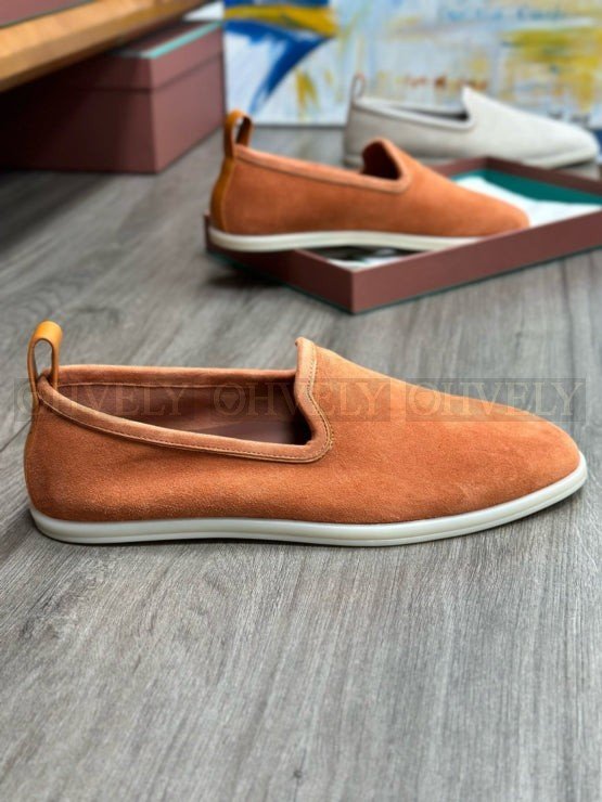 로로피아나 베니스 워크 로퍼 카프브라운