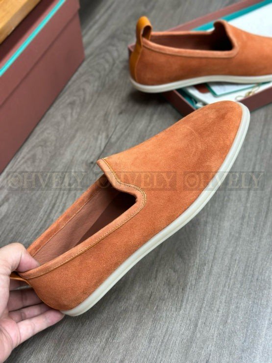 로로피아나 베니스 워크 로퍼 카프브라운