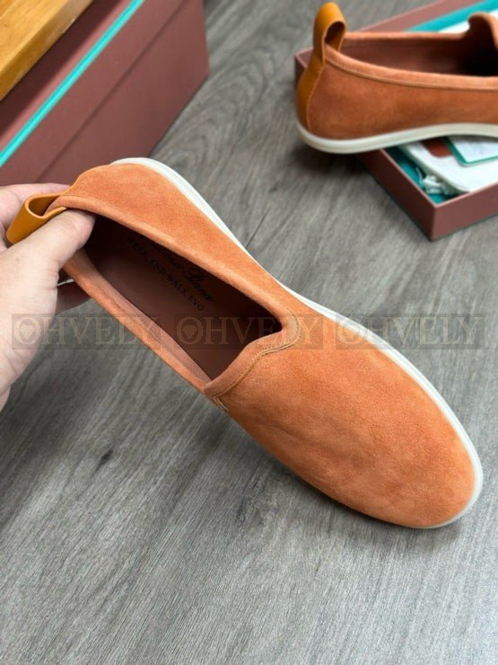 로로피아나 베니스 워크 로퍼 카프브라운