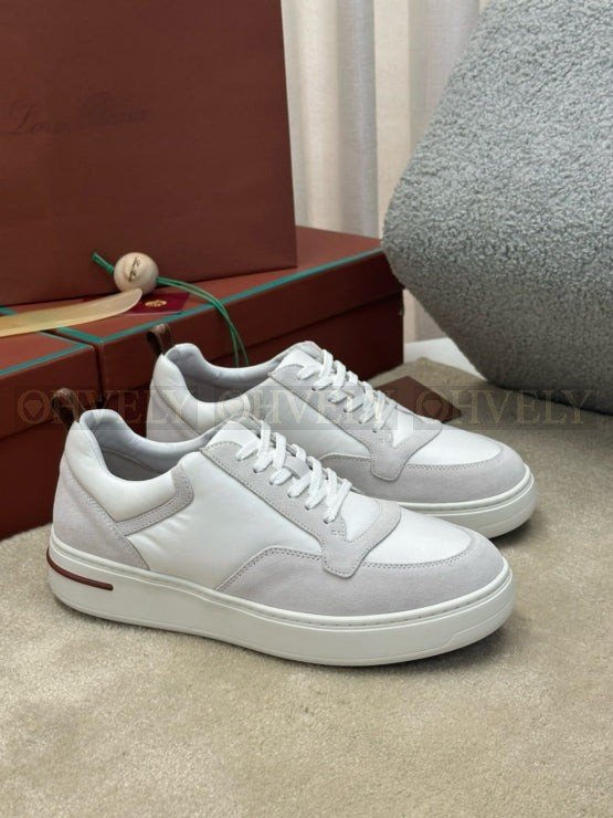 로로피아나 뉴포트 워크 윈드 스니커즈 화이트