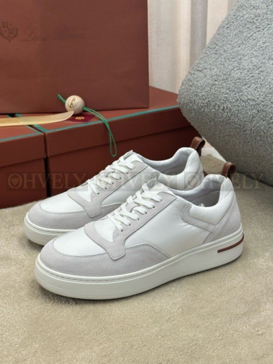 로로피아나 뉴포트 워크 윈드 스니커즈 화이트