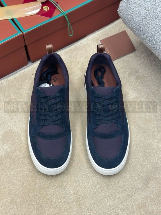 로로피아나 뉴포트 워크 윈드 스니커즈 블루 네이비