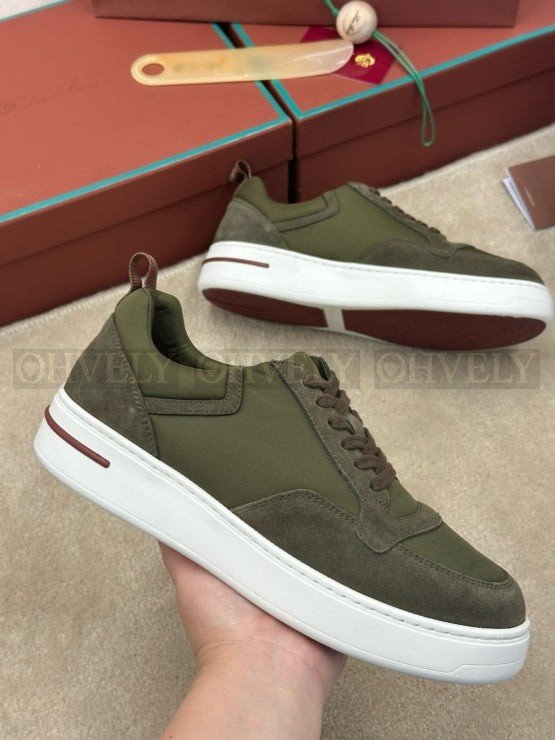 로로피아나 뉴포트 워크 윈드 스니커즈 그린