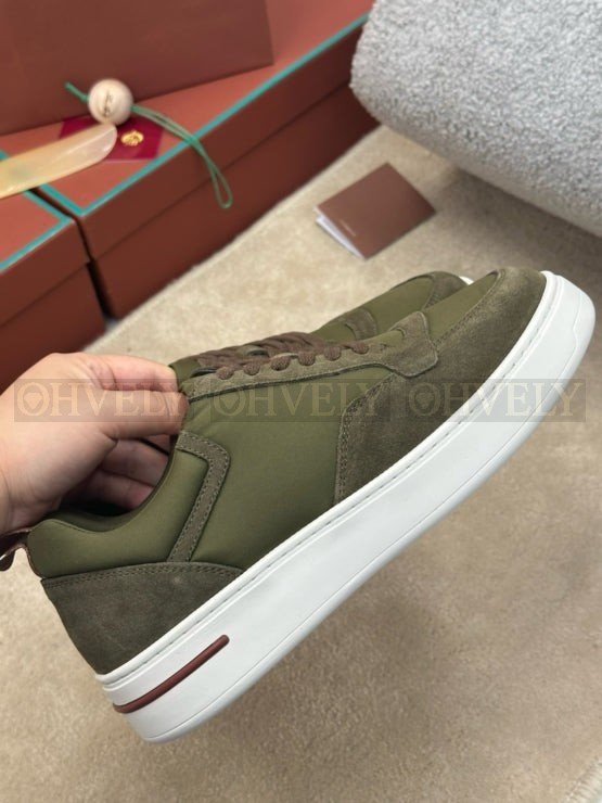 로로피아나 뉴포트 워크 윈드 스니커즈 그린