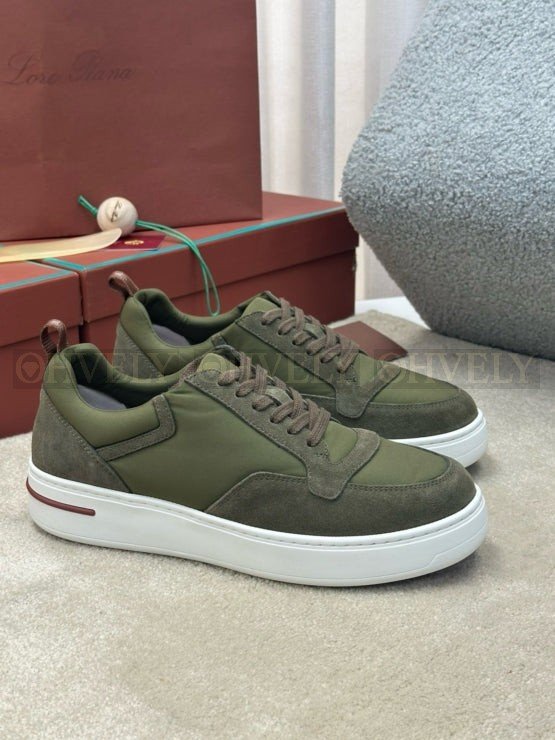 로로피아나 뉴포트 워크 윈드 스니커즈 그린