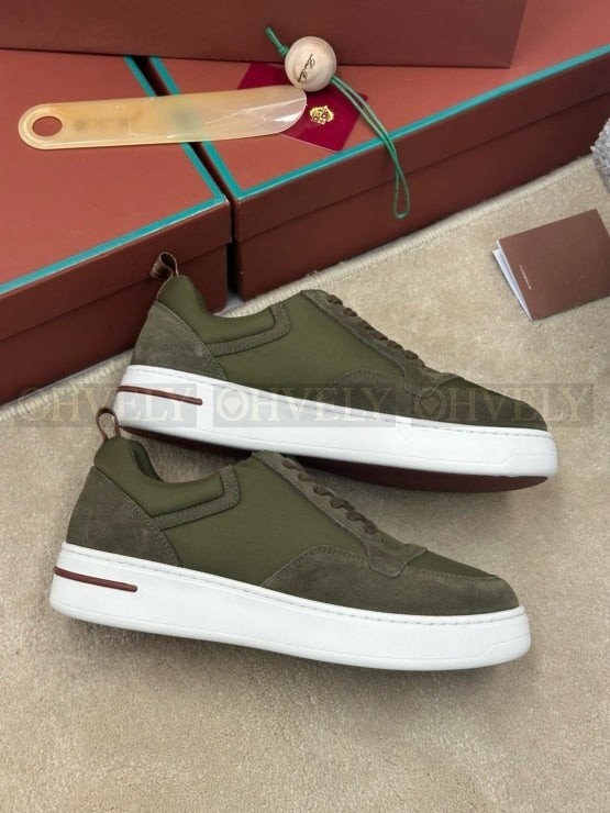 로로피아나 뉴포트 워크 윈드 스니커즈 그린