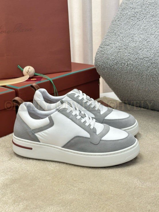 로로피아나 뉴포트 워크 윈드 스니커즈 그레이