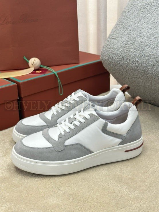 로로피아나 뉴포트 워크 윈드 스니커즈 그레이