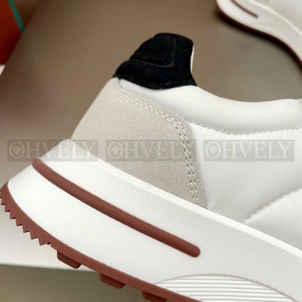 로로피아나 위크앤드 워크 패브릭 스니커즈 화이트