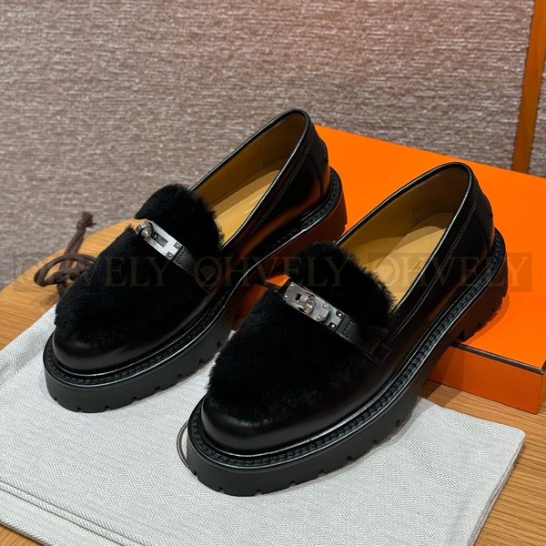 에르메스 Icone 시어링 로퍼