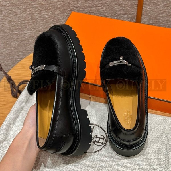 에르메스 Icone 시어링 로퍼