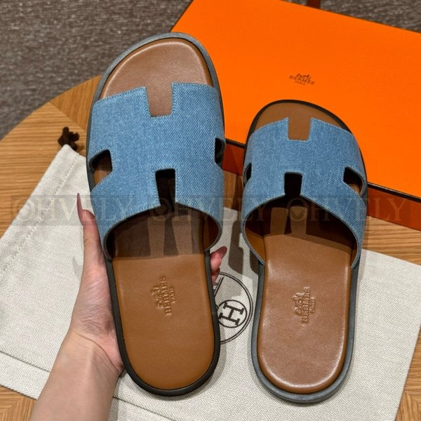 에르메스 Lzmir 이즈미르 샌들 데님