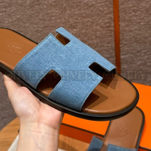 에르메스 Lzmir 이즈미르 샌들 데님