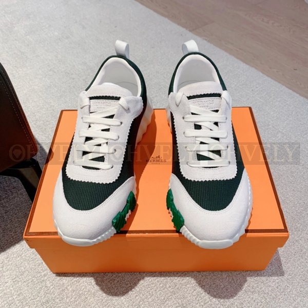 에르메스 바운싱 메쉬 스니커즈 베르 칵투스 그린