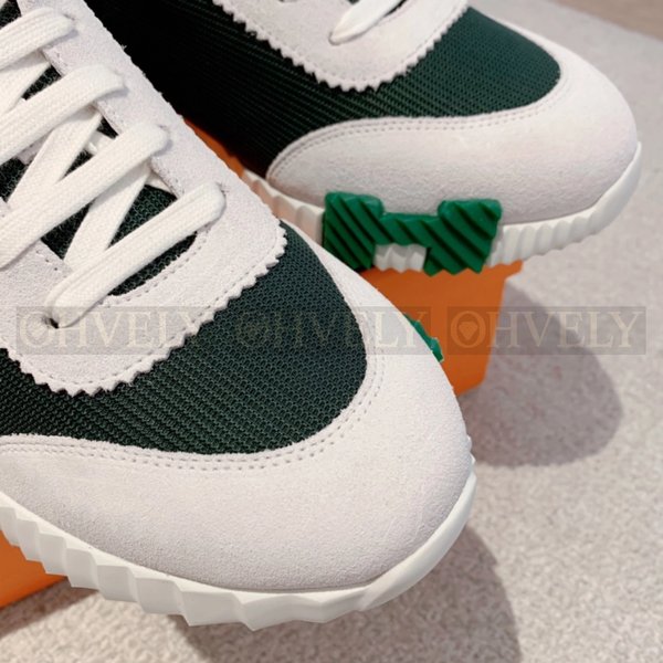 에르메스 바운싱 메쉬 스니커즈 베르 칵투스 그린