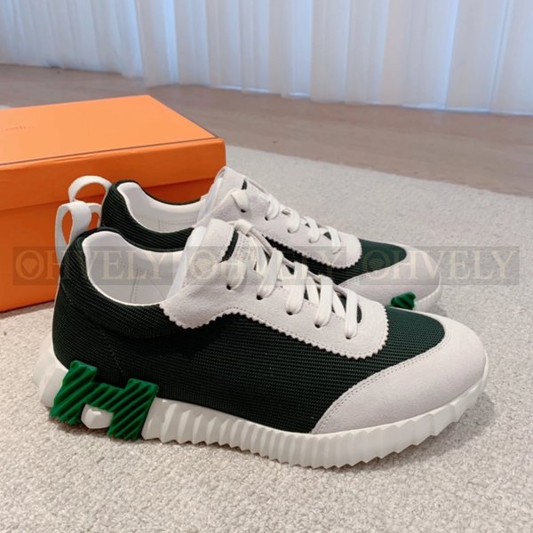 에르메스 바운싱 메쉬 스니커즈 베르 칵투스 그린