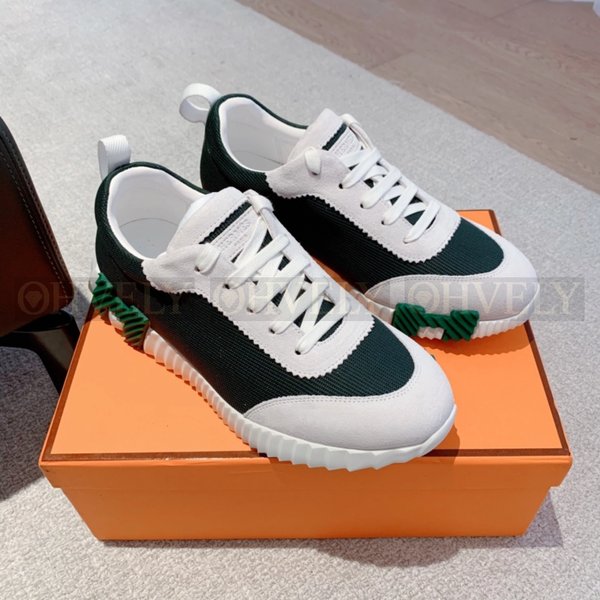 에르메스 바운싱 메쉬 스니커즈 베르 칵투스 그린