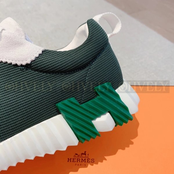 에르메스 바운싱 메쉬 스니커즈 베르 칵투스 그린