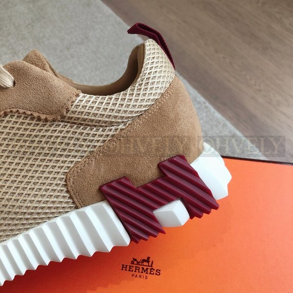 에르메스 바운싱 메쉬 스니커즈 베이지