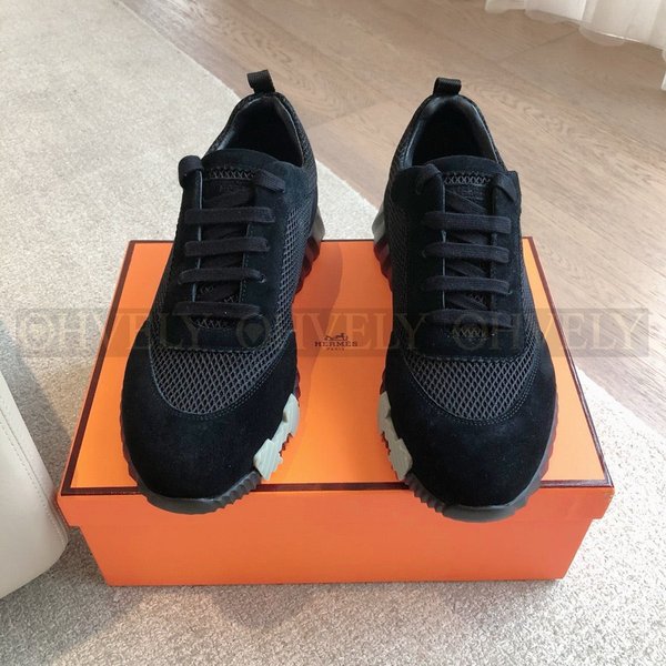 에르메스 바운싱 메쉬 스니커즈 블랙 카키