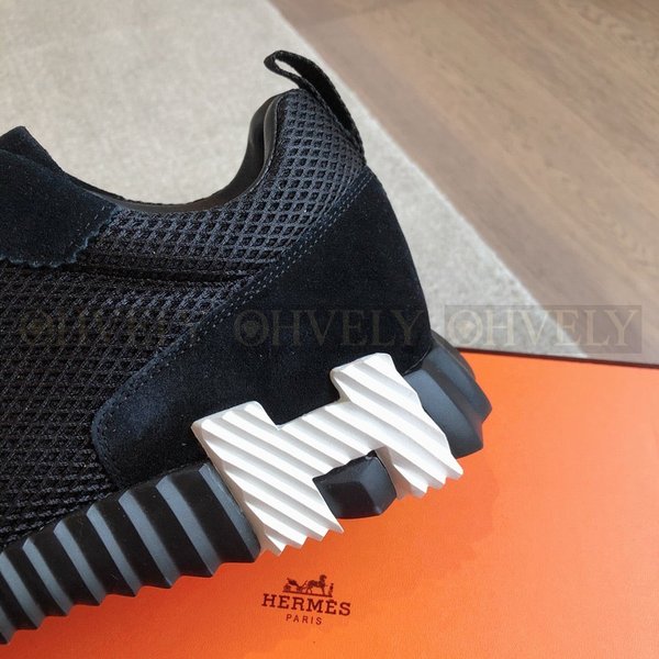 에르메스 바운싱 메쉬 스니커즈 블랙 카키