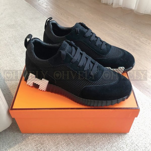 에르메스 바운싱 메쉬 스니커즈 블랙 카키