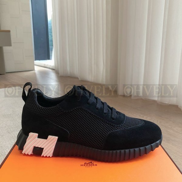 에르메스 바운싱 메쉬 스니커즈 블랙 카키