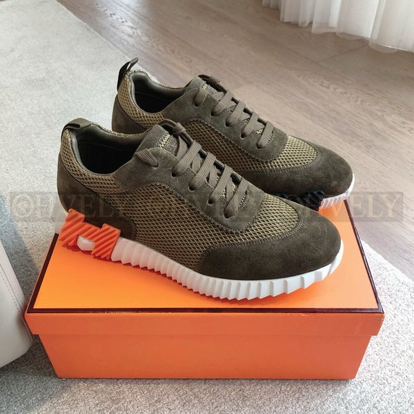 에르메스 바운싱 메쉬 스니커즈 블랙 카키