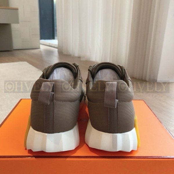 에르메스 바운싱 메쉬 스니커즈 카키 옐로우