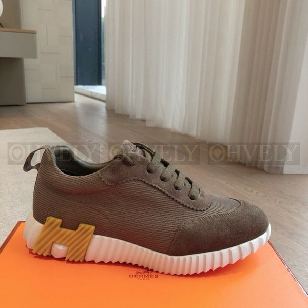 에르메스 바운싱 메쉬 스니커즈 카키 옐로우