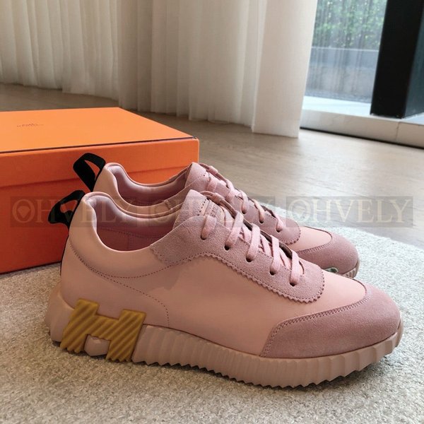 에르메스 바운싱 스니커즈 로즈 포슬렌