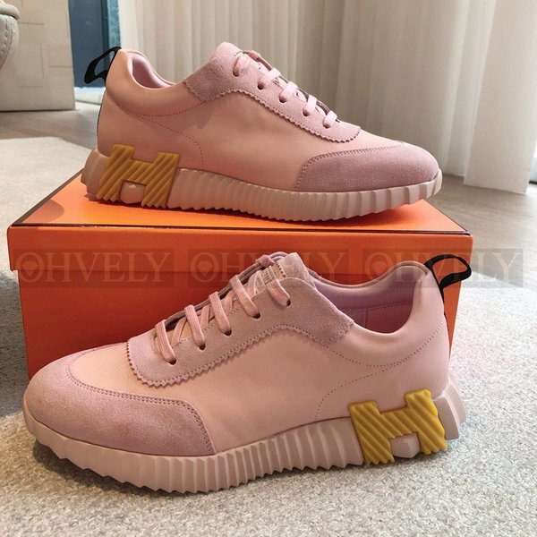 에르메스 바운싱 스니커즈 로즈 포슬렌