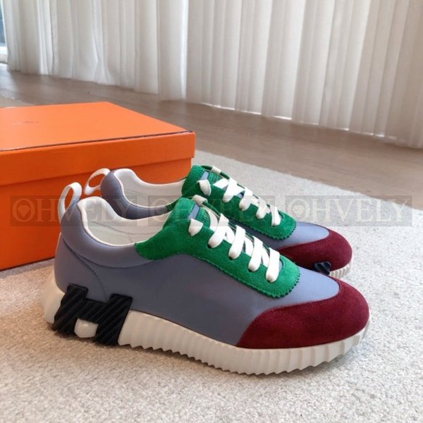 에르메스 바운싱 스니커즈 멀티컬러 그레이