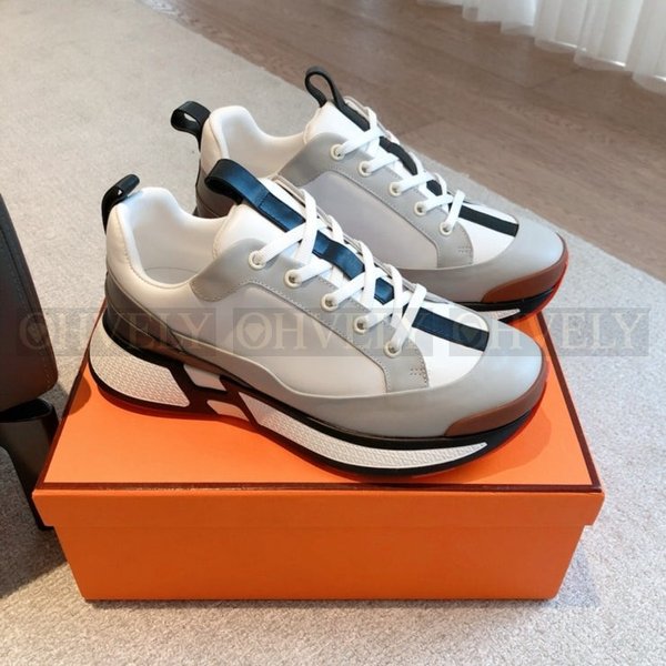 에르메스 휴고 스니커즈 멀티컬러 화이트